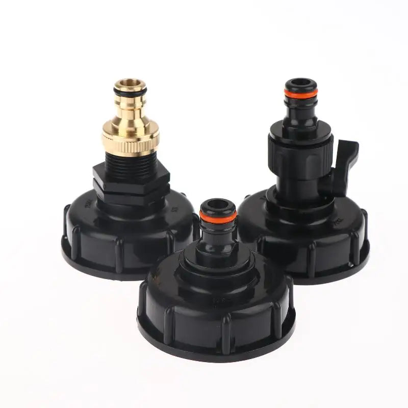 IBC Tank Valve Adapter 60mm Thread 1/2" & 3/4" Hose Connector Tank Valve Adapter QXL