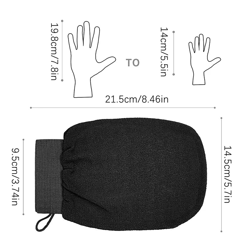Moroccan Hammam Exfoliating Glove | Kessa Bath Scrub Mitt Exfoliating Bath Glove QXL