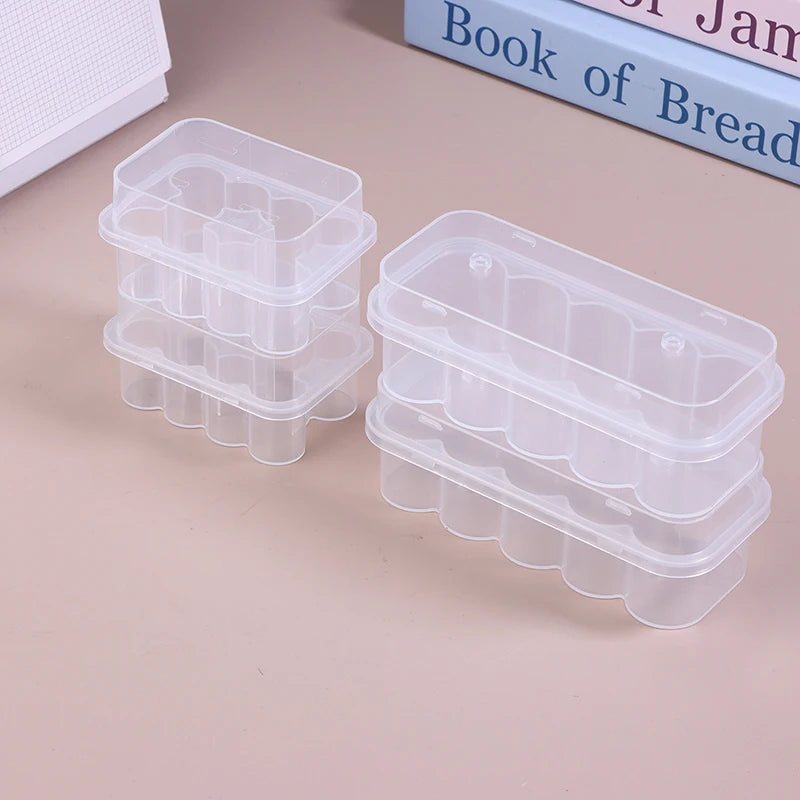 10-Pack Clear 10-Slot Stackable Vial Storage Case | Freezer Safe Vial Storage Case QXL