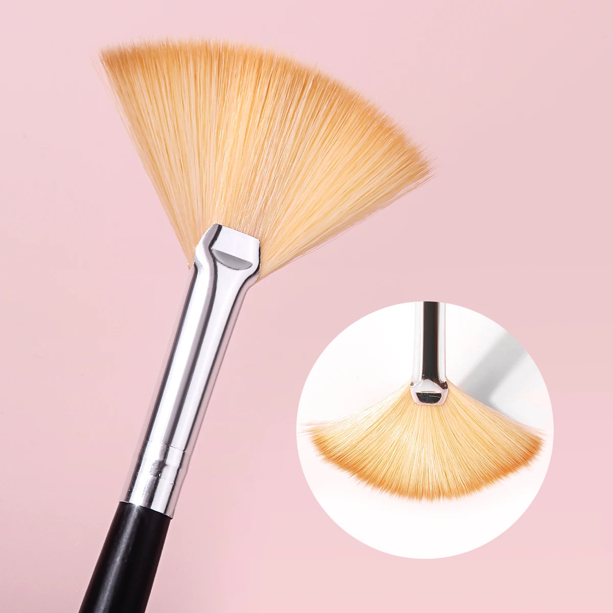 KOSSHOW 3-Pc Highlighter & Angled Eyeliner Brush Set Makeup Brush Set QXL