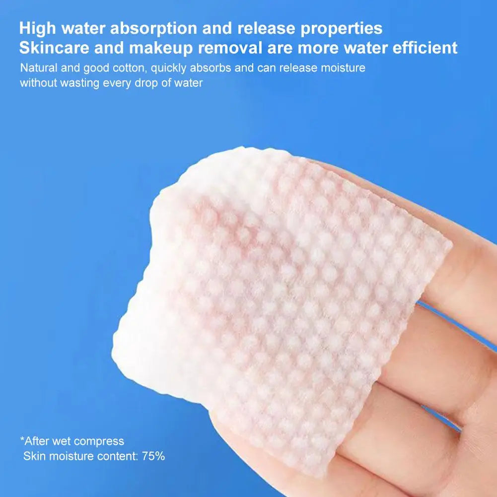 450–600 Pcs Disposable Cotton Makeup Remover Pads | Soft Facial Makeup Remover Pads QXL