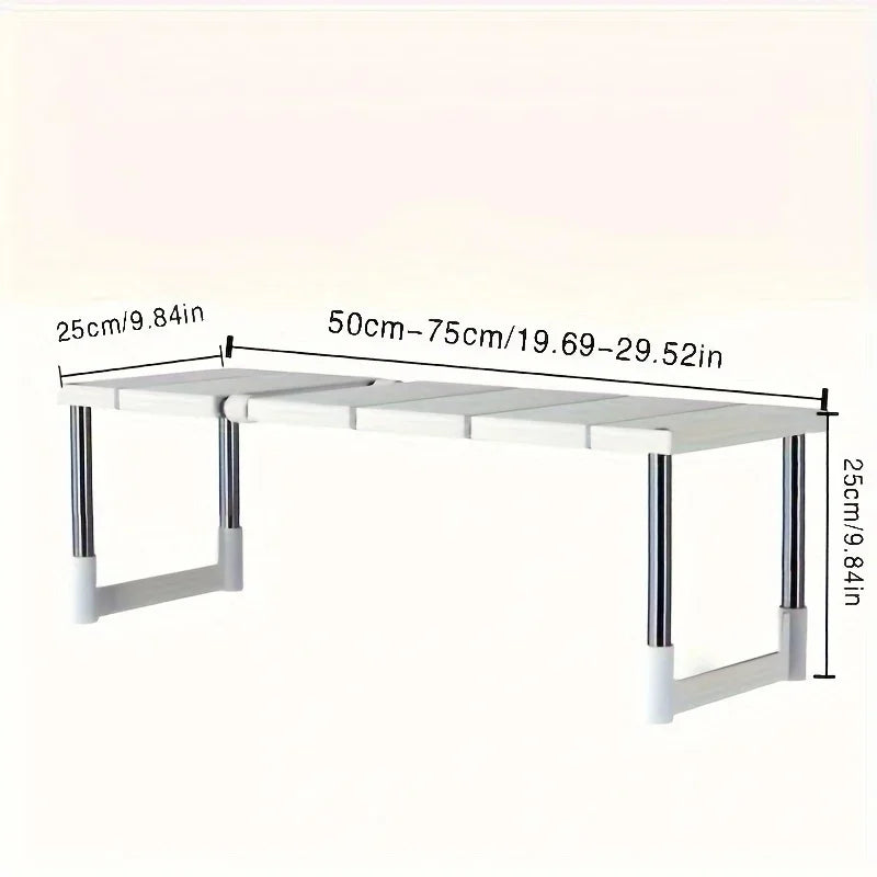 Adjustable Under Sink Organizer | Expandable Cabinet Rack Cabinet Storage Rack QXL