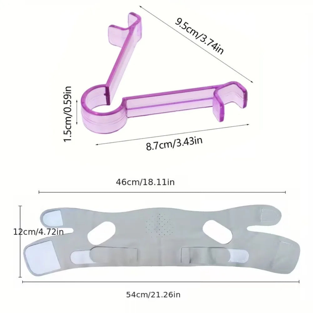 2-Pack V-Line Face Lifting Straps | Jaw & Chin Contouring Face Lifting Strap QXL