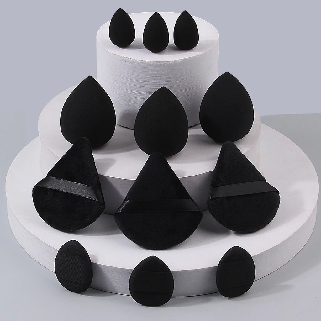 12-Piece Multi-Shape Makeup Sponge & Powder Puff Set Makeup Sponge Set QXL