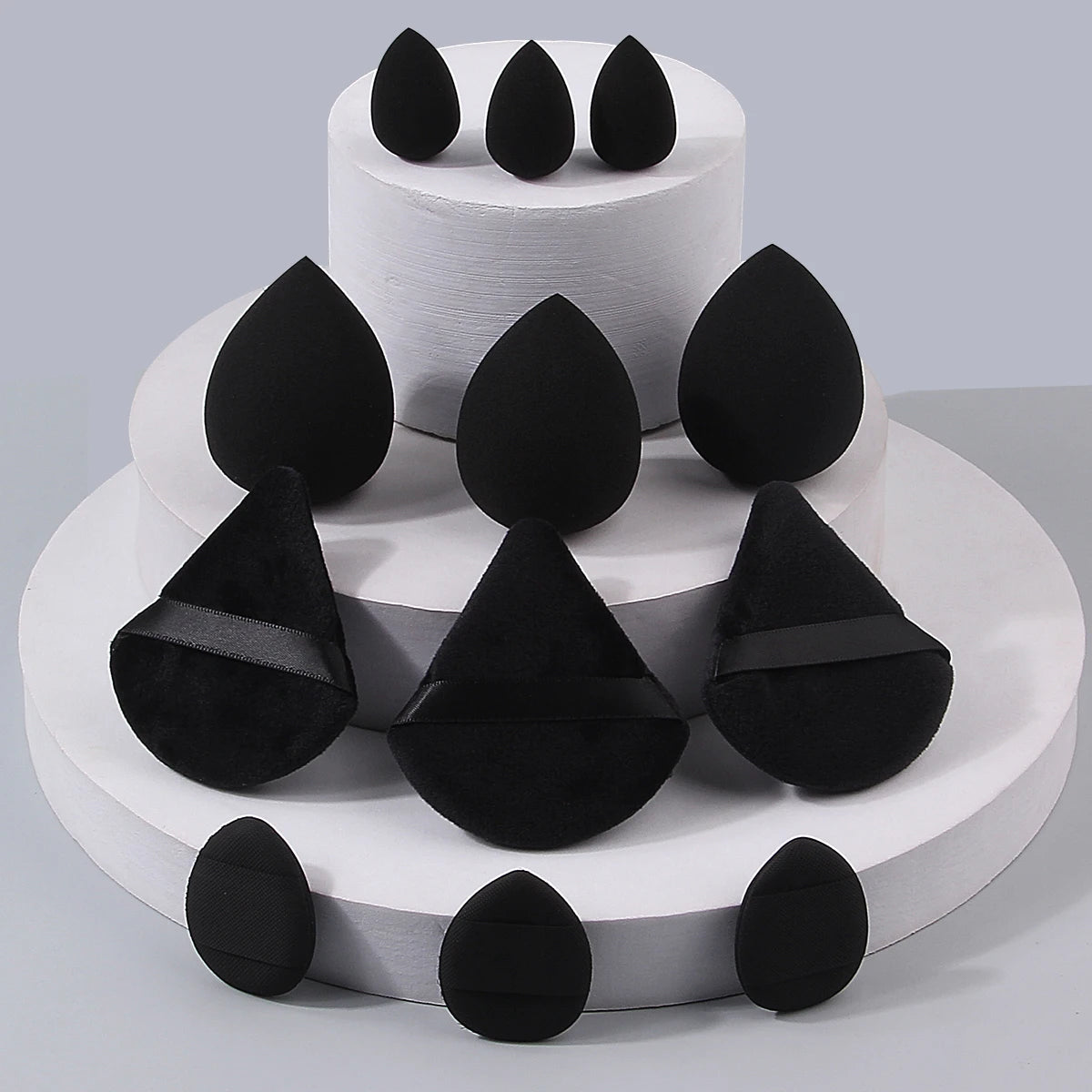 12-Piece Multi-Shape Makeup Sponge & Powder Puff Set Makeup Sponge Set QXL