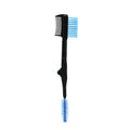 Foldable Double-Head Eyebrow Brush & Lash Comb Tool Eyebrow Brush Comb QXL Blue