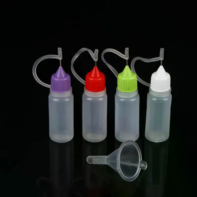 Needle Tip Squeeze Bottles 10ml 30ml | Leak-Proof Set Dispensing Bottle Set QXL