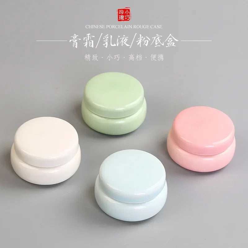 Chinese Ceramic Mini Jar | Cream, Powder & Lipstick Storage Cosmetic Storage Jar QXL