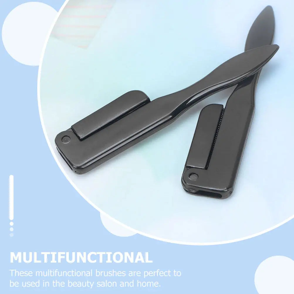3-Pack Foldable Eyelash Comb & Eyebrow Brush Set | Portable Eyelash & Brow Comb QXL