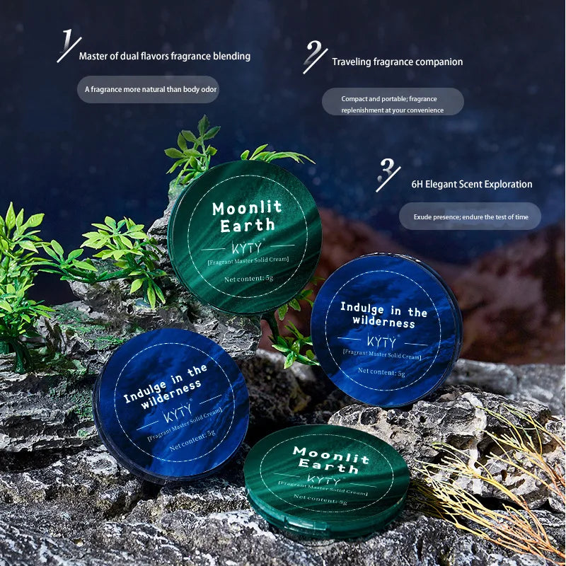 Men's Portable Solid Perfume | Long-Lasting Amber Scent Solid Perfume QXL