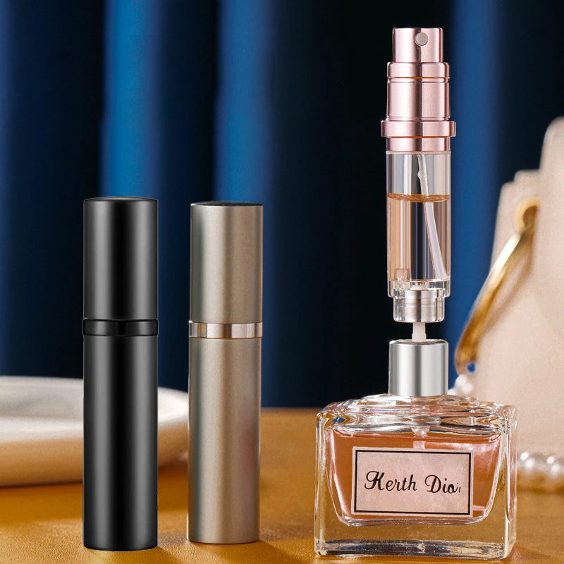 5ml Refillable Aluminum Travel Perfume Atomizer Spray Bottle Perfume Atomizer QXL