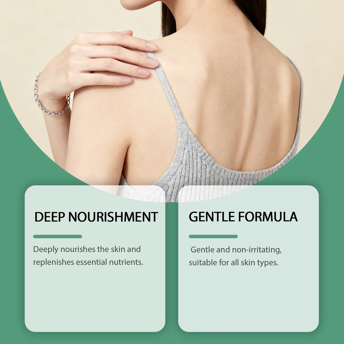 Gentle Moisturizing Body Cream | Natural Plant Hydration 50g Body Moisturizer Cream QXL