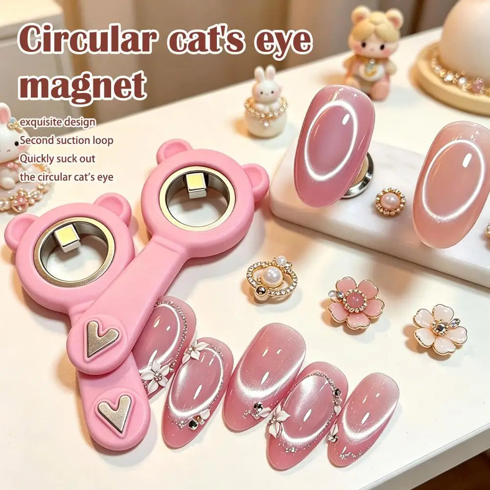 Cat Eye Ring Magnet Wand for Gel Nail Art | 1–2 Pcs Nail Art Magnet QXL