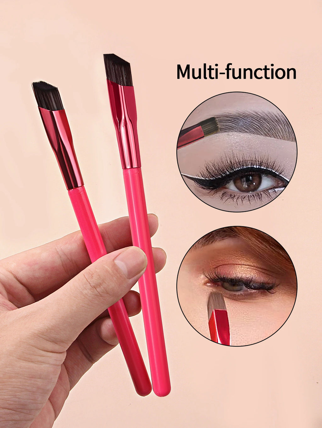 KOSSHOW Angled Eyebrow Brush | Natural Hair-Stroke Brow Tool Eyebrow Makeup Brush QXL
