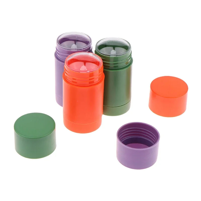 40g Refillable Twist-Up Oval Solid Perfume & Deodorant Tube Refillable Cosmetic Tube QXL