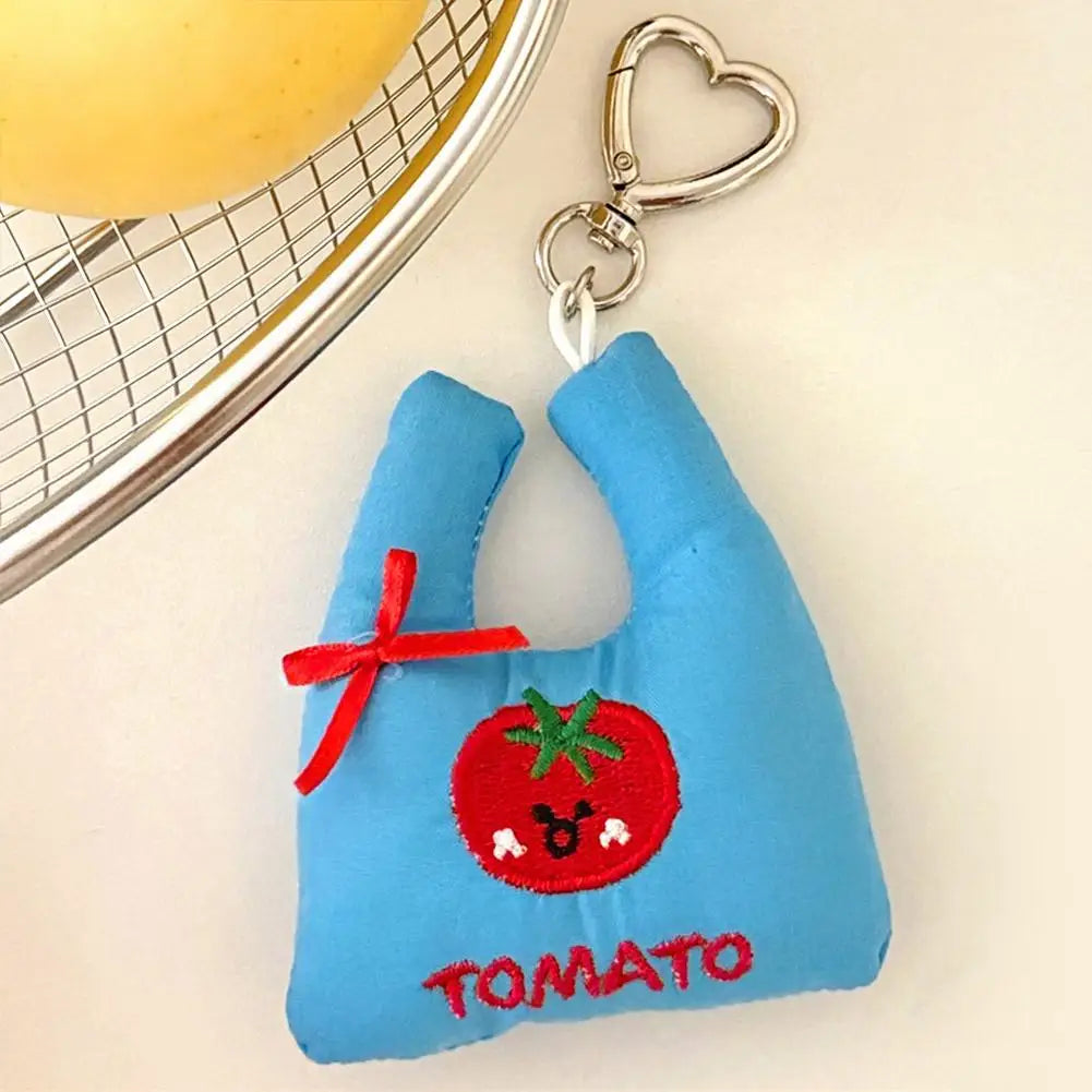 Mini Shopping Bag Keychain Charm | Plush Fabric Bag Pendant Bag Charm Keychain QXL