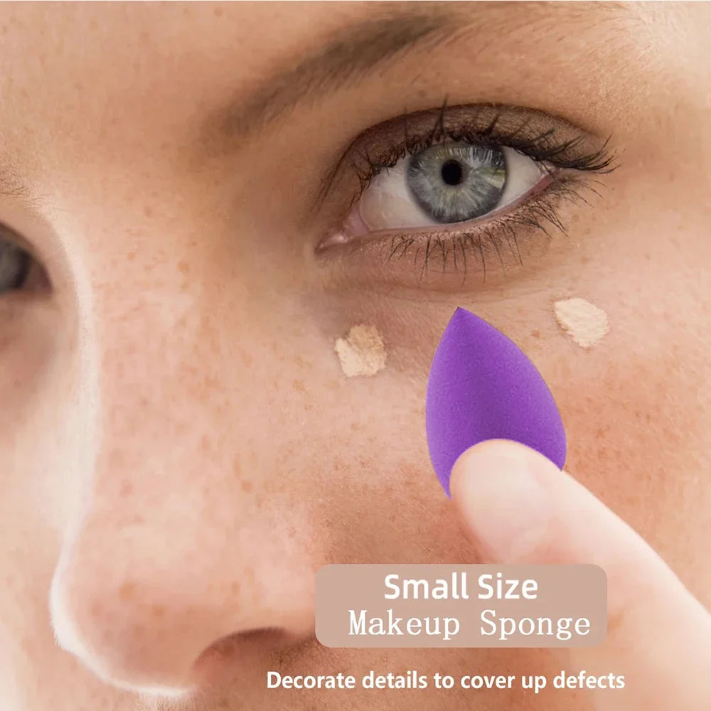20-Pc Purple Makeup Sponge Puff Kit | Headband & Wristband Makeup Sponge Kit QXL