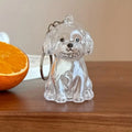 Dog Pet Hair Storage Keychain | Cute PVC Breed Design Gift Pet Keepsake Keychain QXL Type 1