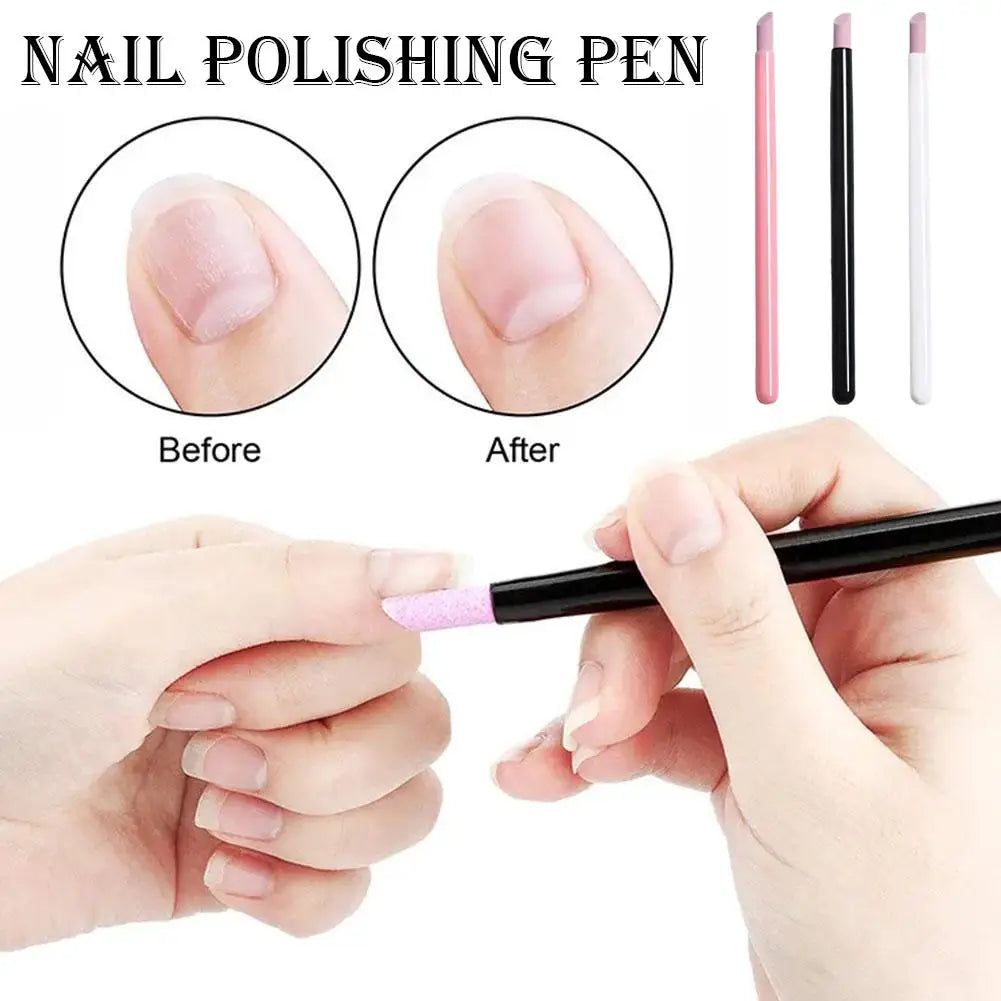 Quartz Nail Buffer Pen | Cuticle Pusher & Grinding Tool Nail Buffer Pen QXL