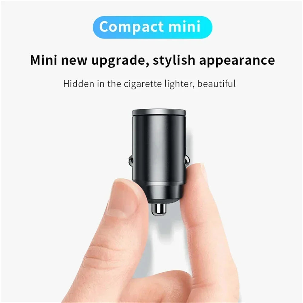 Mini 200W USB-C PD QC Car Charger | Fast Charging Adapter USB Car Charger QXL