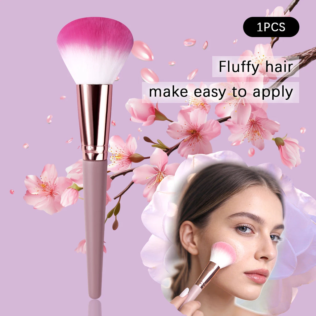 KOSSHOW Soft Fiber Powder & Blush Makeup Brush – Purple Makeup Brush QXL