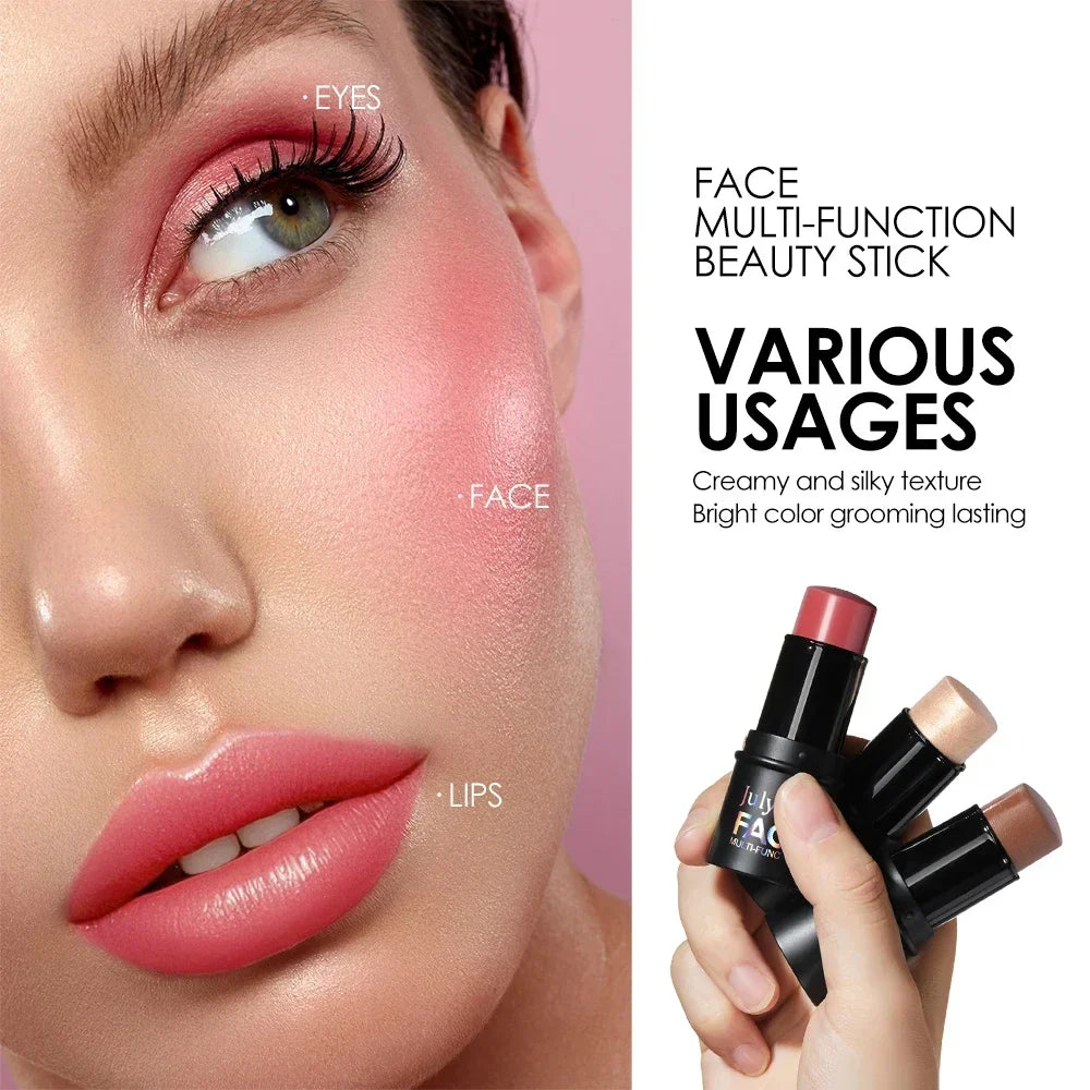 4-Pack CC Sticks Highlighter Blush Contour Waterproof Makeup Cream Makeup Sticks QXL