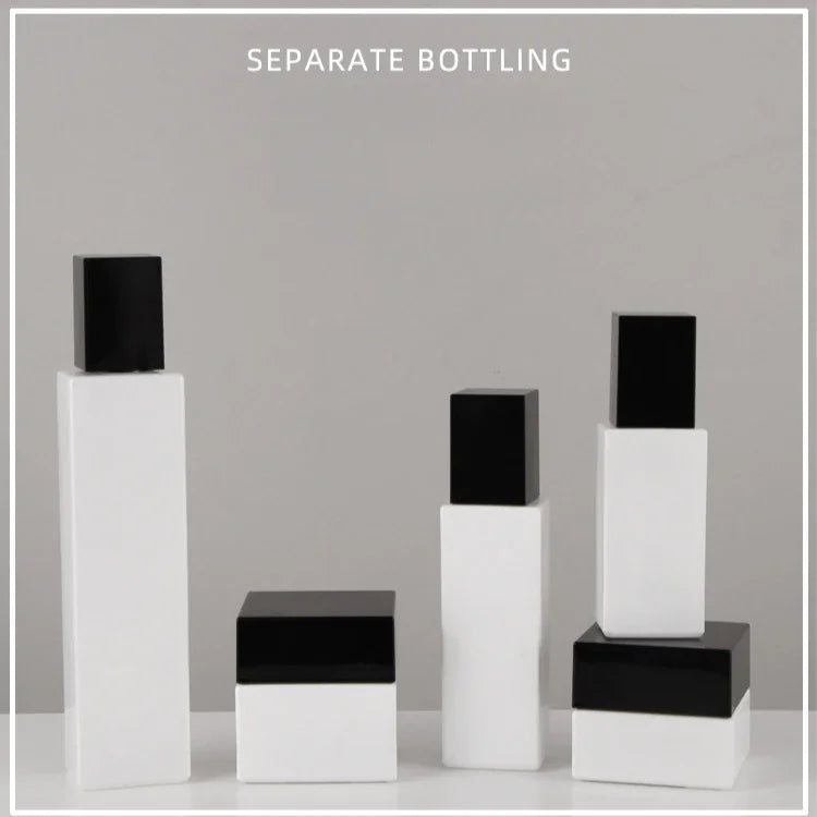 Refillable Glass Pump Bottle 20–120ml | Lotion & Mist Sprayer Refillable Pump Bottle QXL white glass 1pc 120ml pump