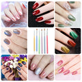 6-Piece Nail Art Brush & Dotting Pen Set | DIY Manicure Kit Nail Art Brush Set QXL Default Title