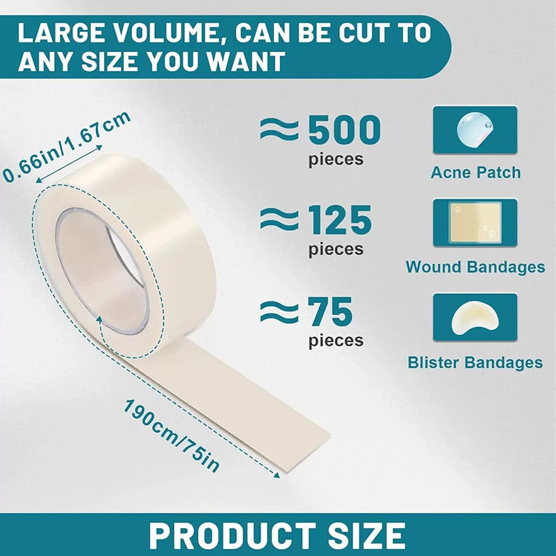 Hydrocolloid Wound Care Roll Bandage – Self-Adhesive & Waterproof Hydrocolloid Bandage Roll QXL A