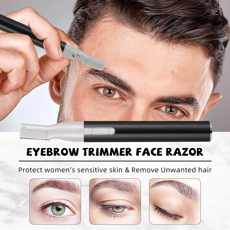 Mini Electric Eyebrow Trimmer & Facial Hair Remover | vvocci Electric Eyebrow Trimmer QXL