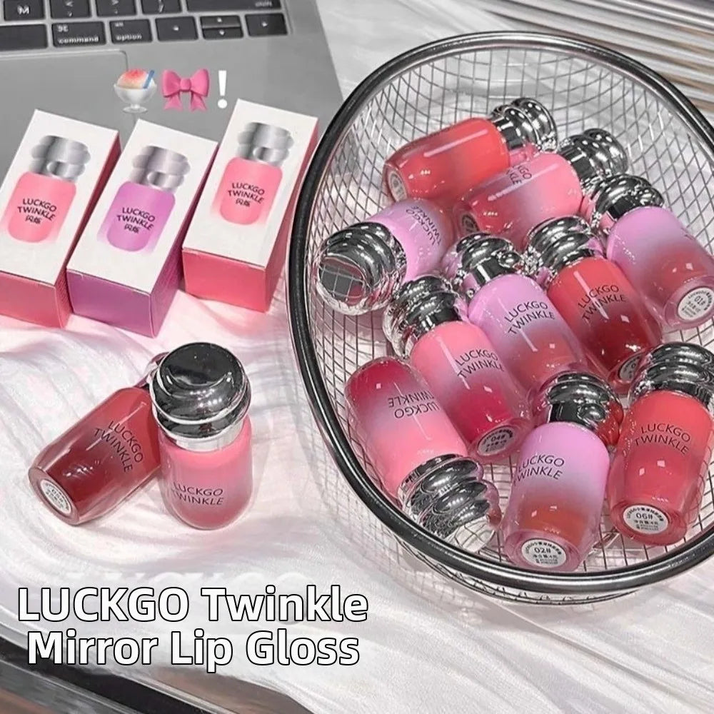Honey-Glazed Mirror Lip Gloss | Moisturizing Color-Lock Lipstick Lip Gloss QXL