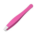 Colorful Stainless Steel Tweezers – Lash & Brow Set 1-4 Pcs Professional Tweezers QXL M169 Rose Red