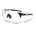 Photochromic Cycling Glasses UV400 MTB Sports Sunglasses Sports Cycling Sunglasses QXL Black