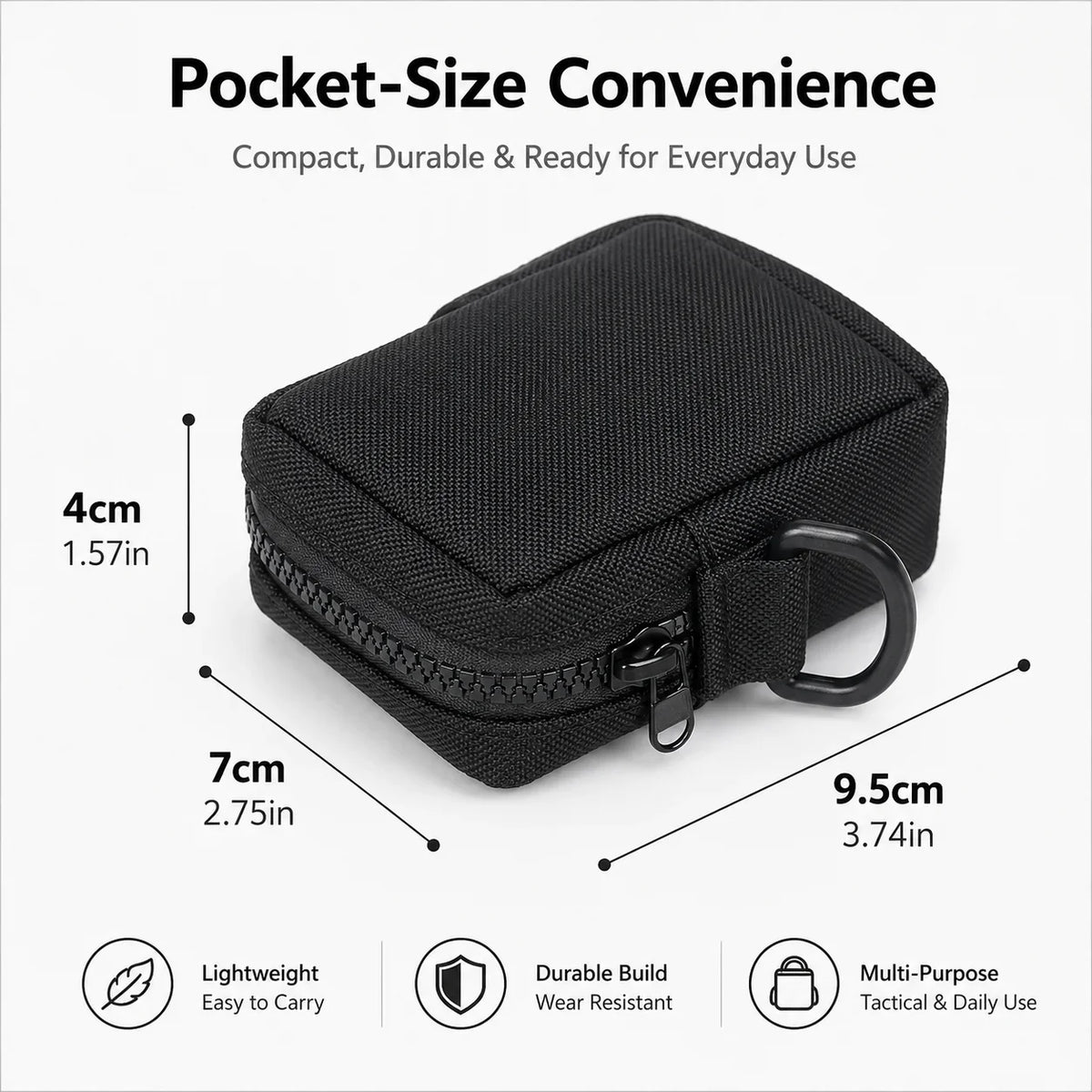 Tactical Mini Waist Pouch – EDC Belt Bag for Hiking Tactical Belt Bag QXL
