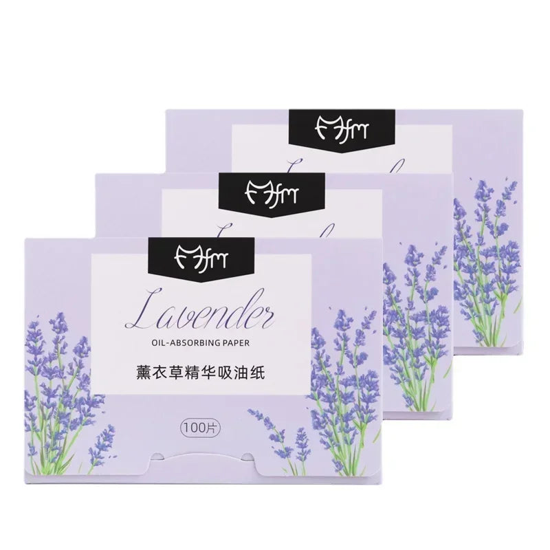 300–500 Pack Lavender Oil Absorbing Blotting Papers for Face Face Blotting Paper QXL Lavender 300pcs