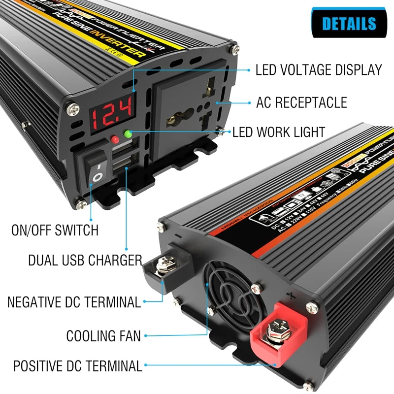 Dreamburgh 3000W Solar Kit – Pure Sine Wave Inverter & Controller Solar Power Kit QXL