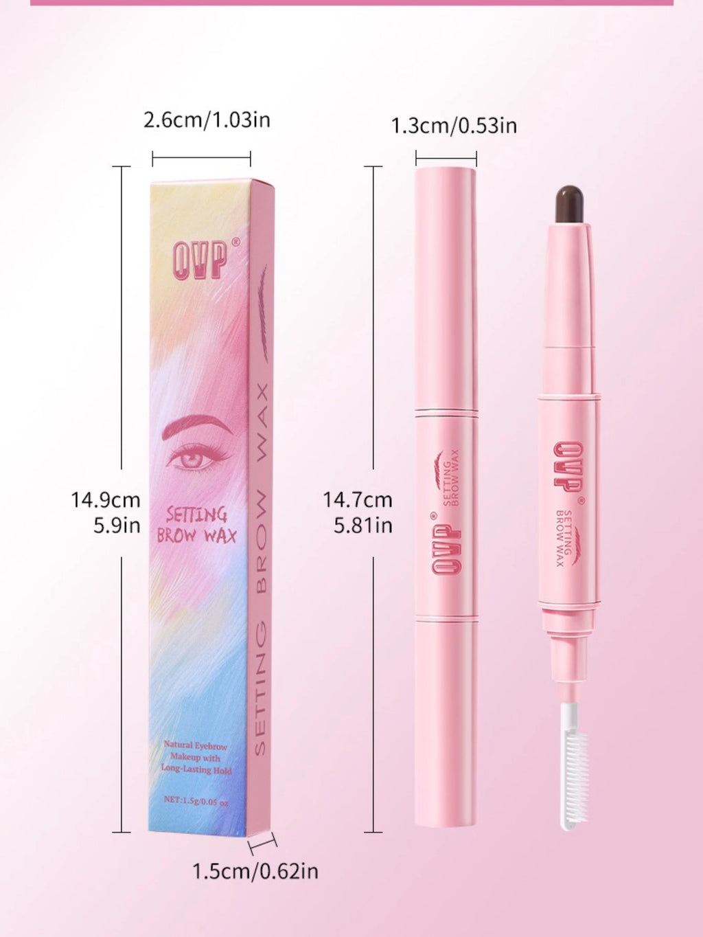 Double-Ended Waterproof Eyebrow Pencil | 3D Long-Lasting Brows Eyebrow Pencil QXL