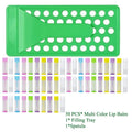DIY Lip Balm Kit | Filling Tray, Spatula & 50 Gloss Tubes Lip Balm Crafting Kit QXL colorful