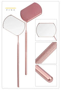 Stainless Steel Lash Extension Checking Mirror | Beauty Tool Lash Extension Tool QXL M11 Pink