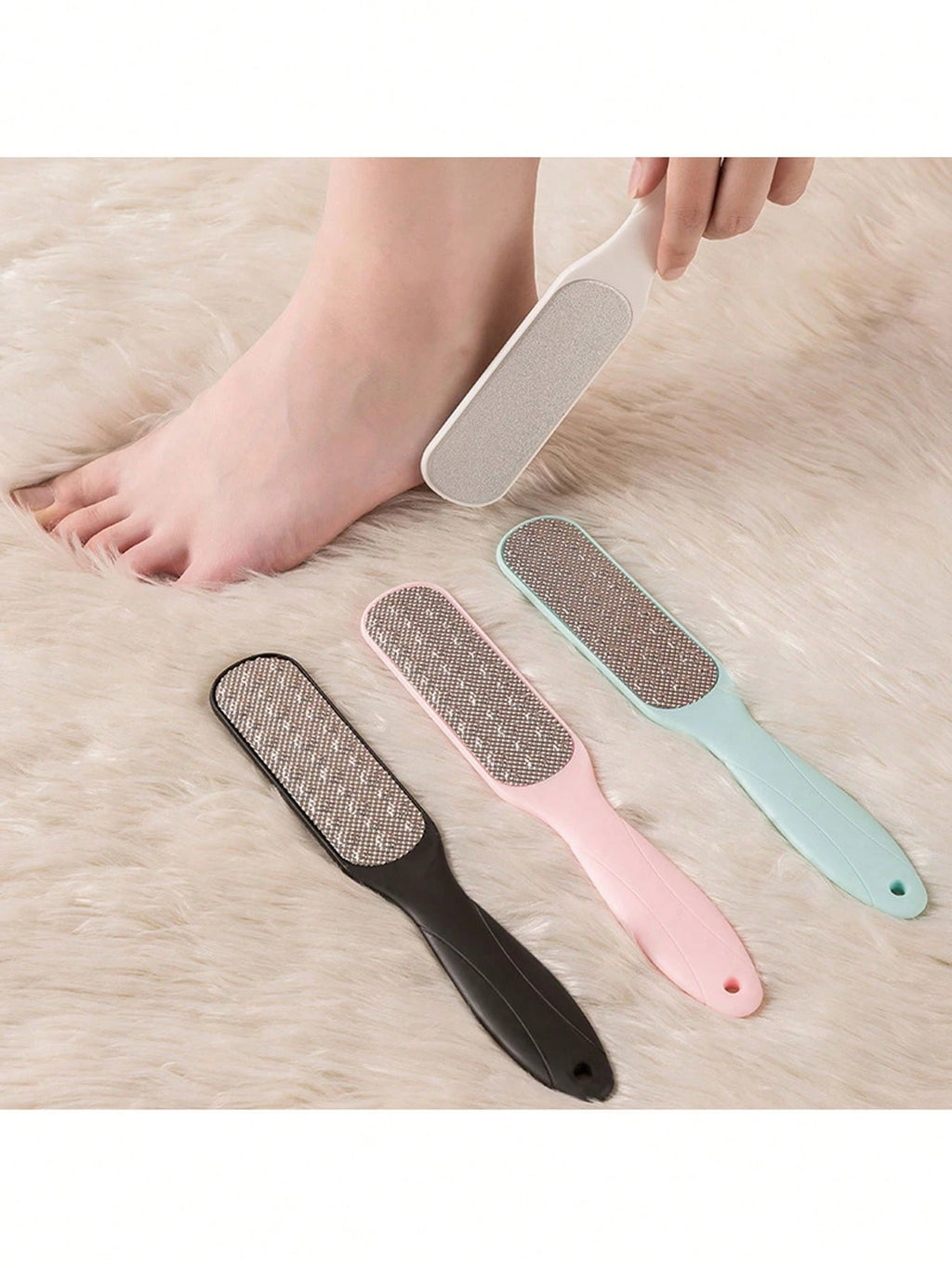 Double-Sided Foot Scrubber & Exfoliating Brush | Large Size Foot Scrubber File QXL