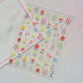 Summer Fruit 5D Nail Stickers – Strawberry Cherry Floral Decals Nail Art Stickers QXL TO5827