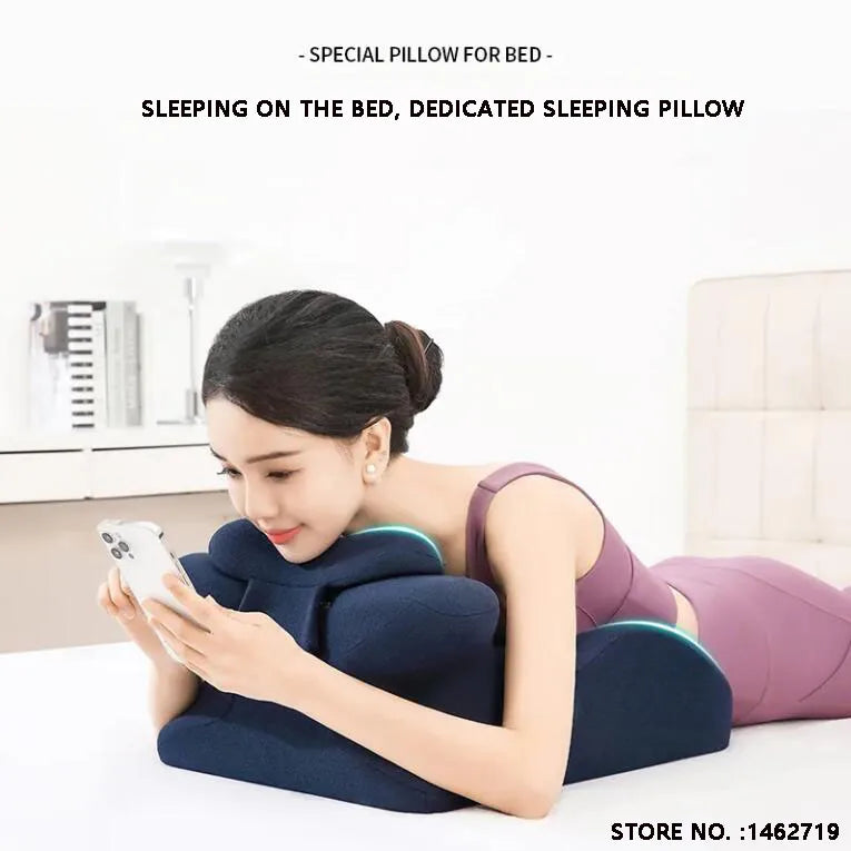 Memory Foam Prone Sleeping Pillow | Multifunctional Cushion Sleeping Pillow QXL