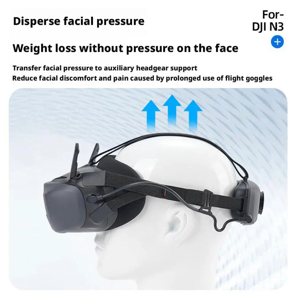 DJI N3 Auxiliary Headband | Comfortable PU Leather Strap Drone Goggle Headband QXL