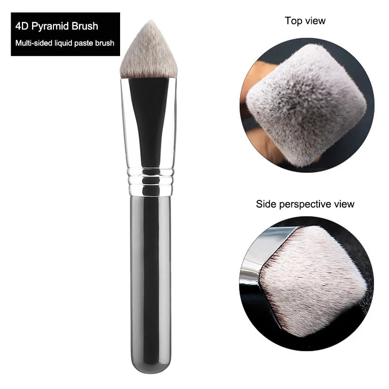 Large Angled Kabuki Foundation Brush | Vegan Synthetic Kabuki Foundation Brush QXL