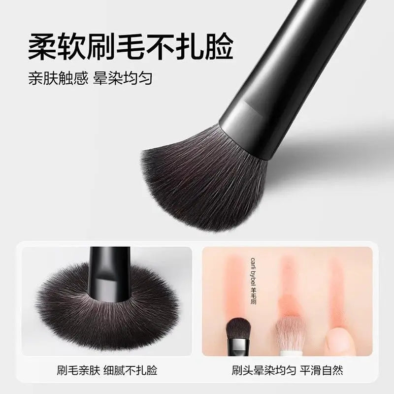 5-Pc Goat Hair Makeup Brush Set | Eyeshadow Blush & Powder Makeup Brush Set QXL