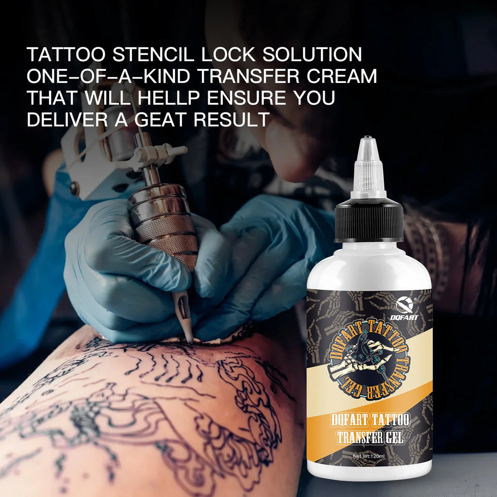 Tattoo Transfer Gel Paste 120ml | Quick-Dry Stencil Aid Tattoo Transfer Gel QXL