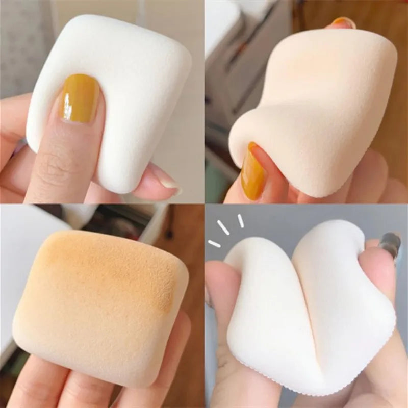 2-Pack Makeup Sponge Cushion Puffs | Dry & Wet Foundation Blender Makeup Sponge Puff QXL