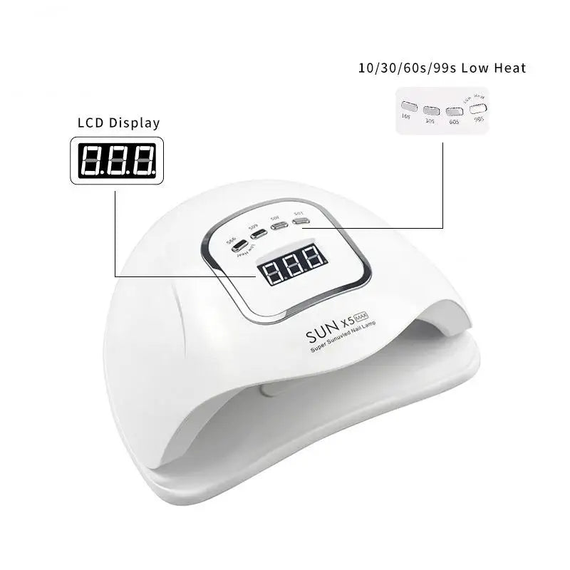 LED MAX 45-LED UV Nail Curing Lamp | Gel Polish Dryer UV LED Nail Lamp QXL