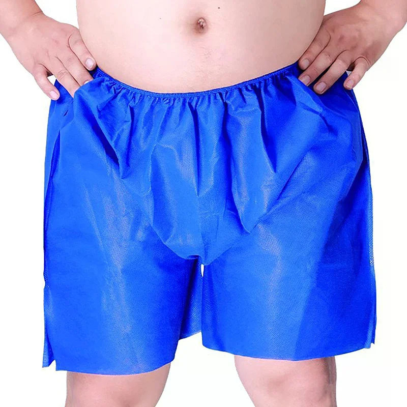 10-Pack Men's Disposable Shorts | Salon, Spa & Travel Disposable Shorts QXL