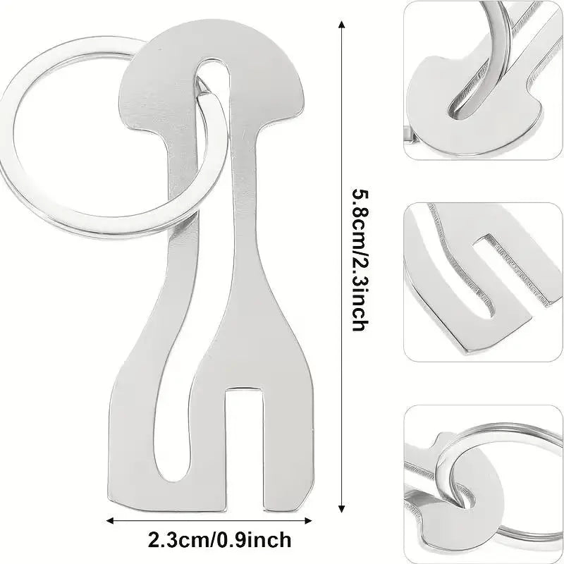 2-Pack Stainless Steel Shopping Cart Token & Key Ring Shopping Cart Token QXL